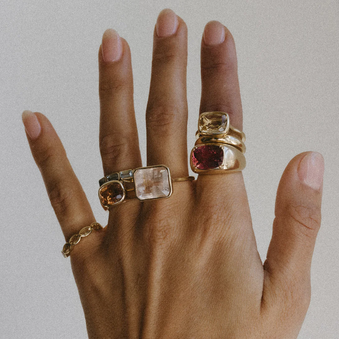 RASPBERRY PINK TOURMALINE CLOUD RING - Image 6