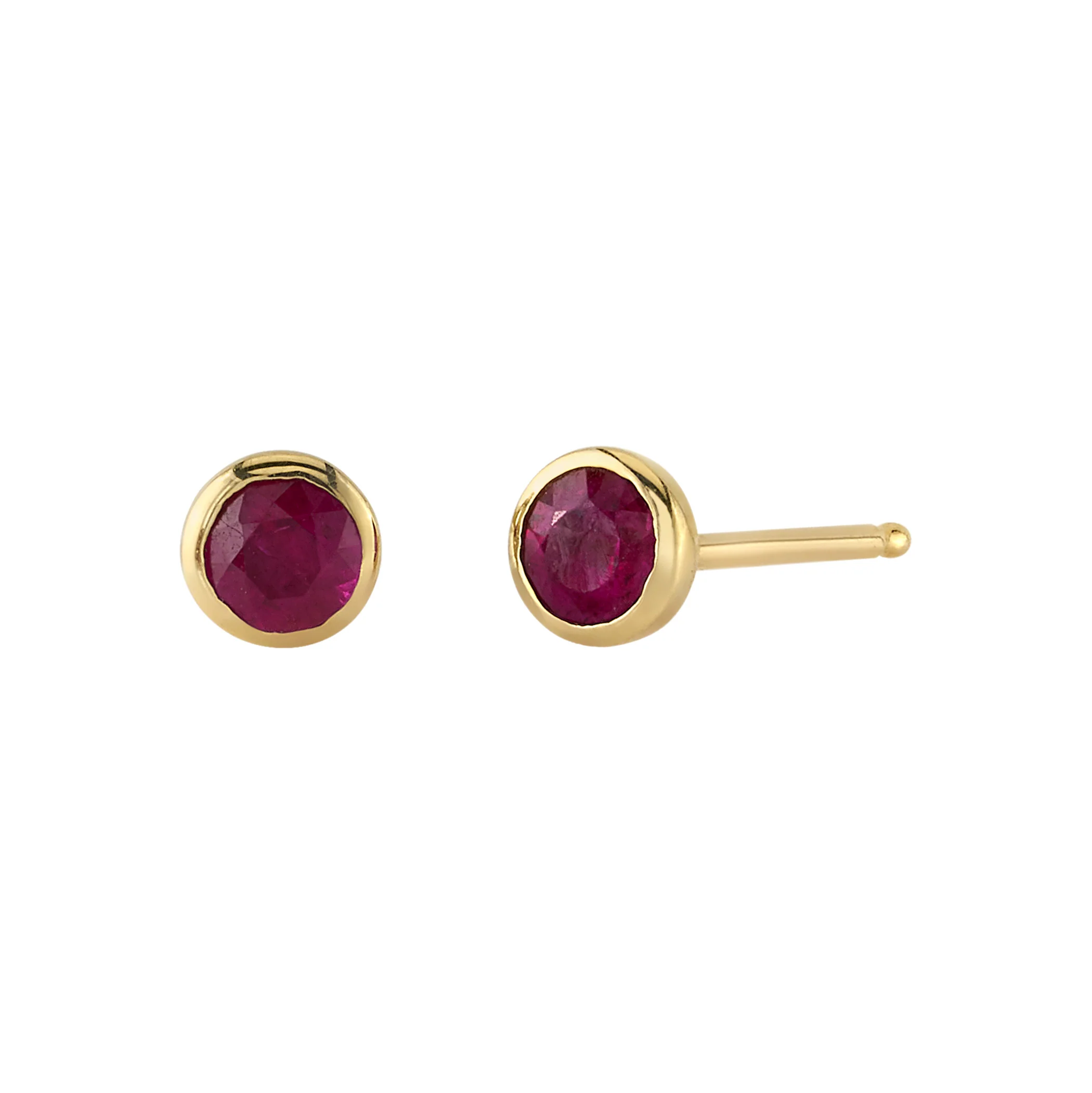 Ruby Birthstone Earrings