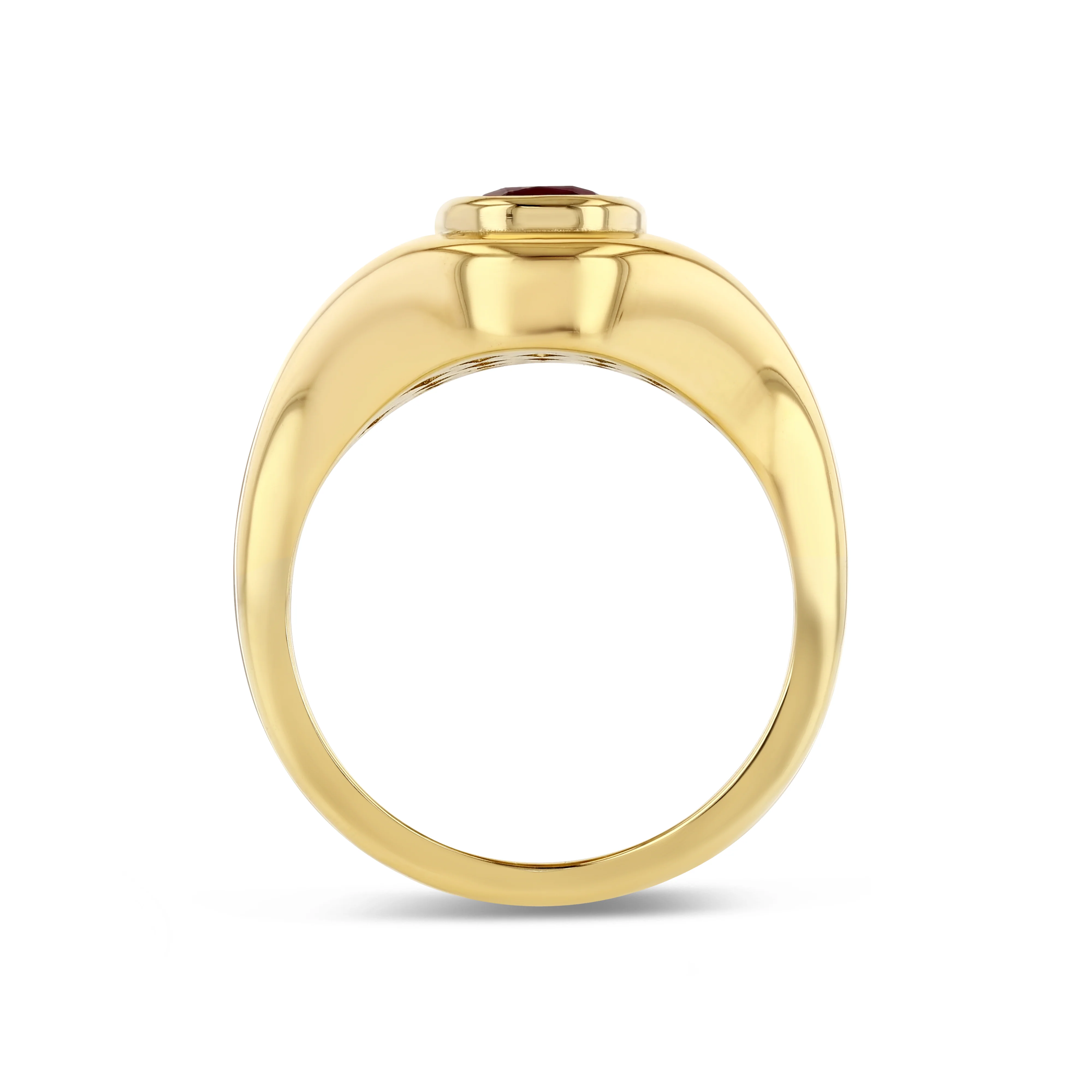 RUBY RIPPLE SIGNET RING - Image 2