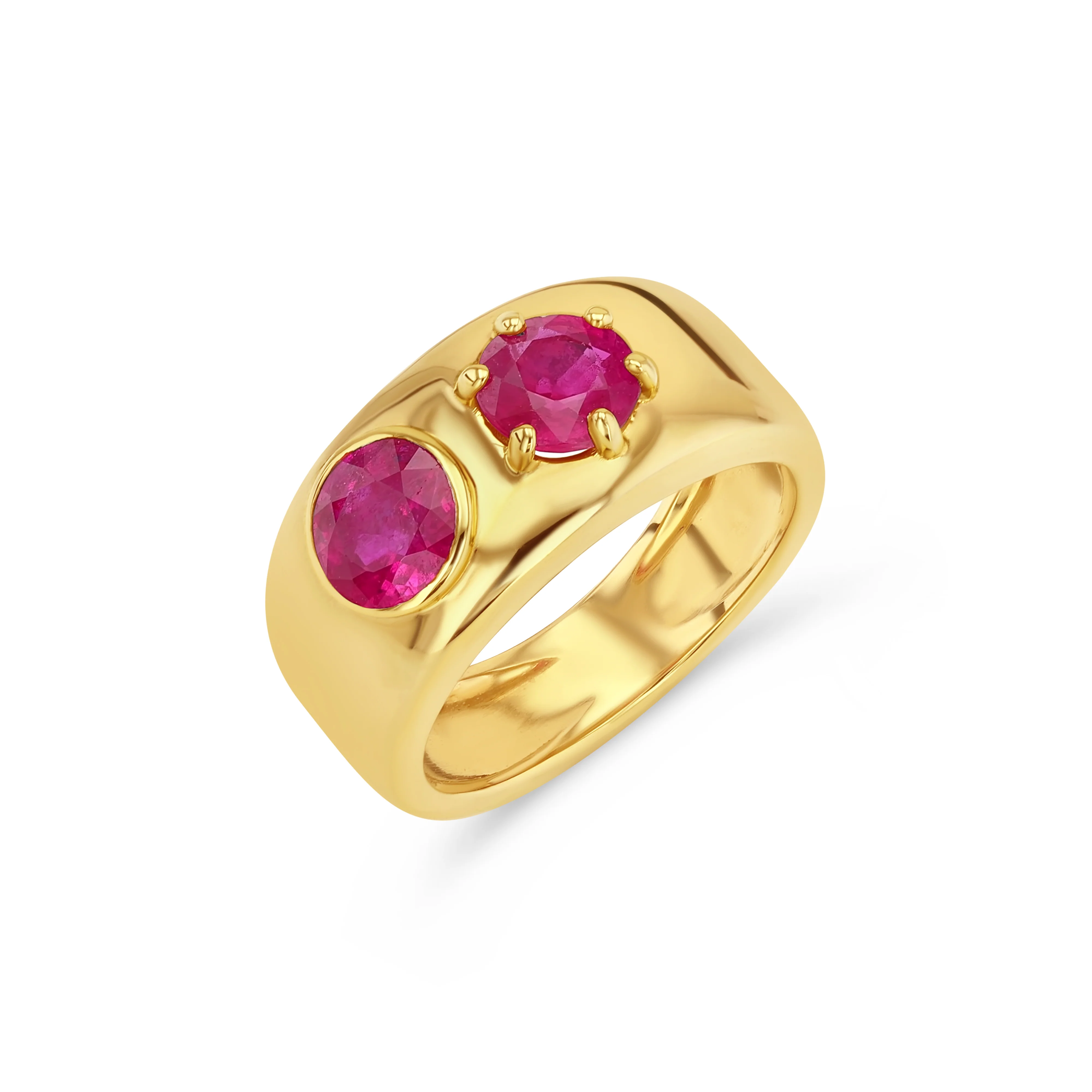 Ruby Toi et Moi Cloud Ring
