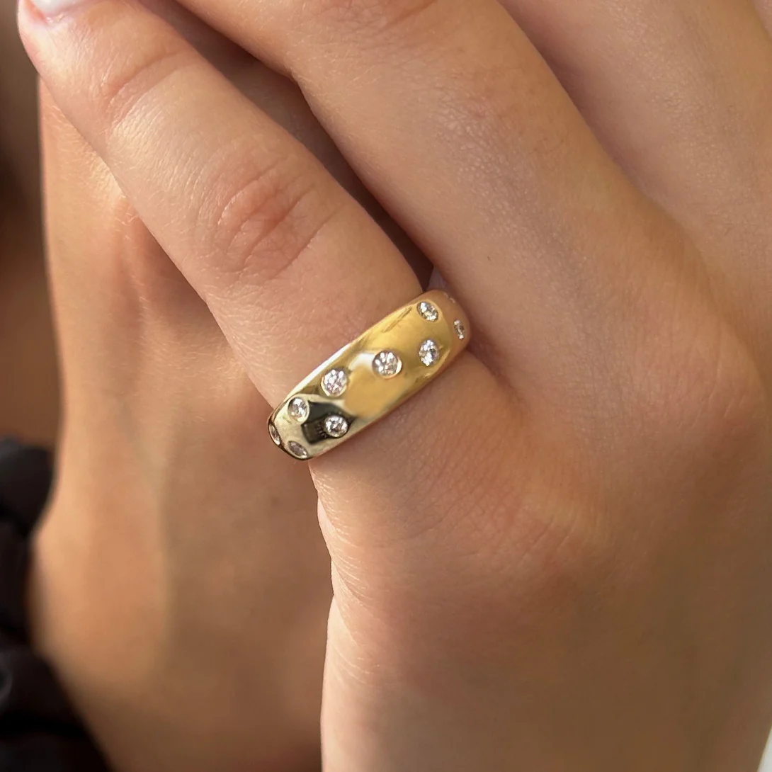 Scattered Diamond Cloud Ring - Image 5