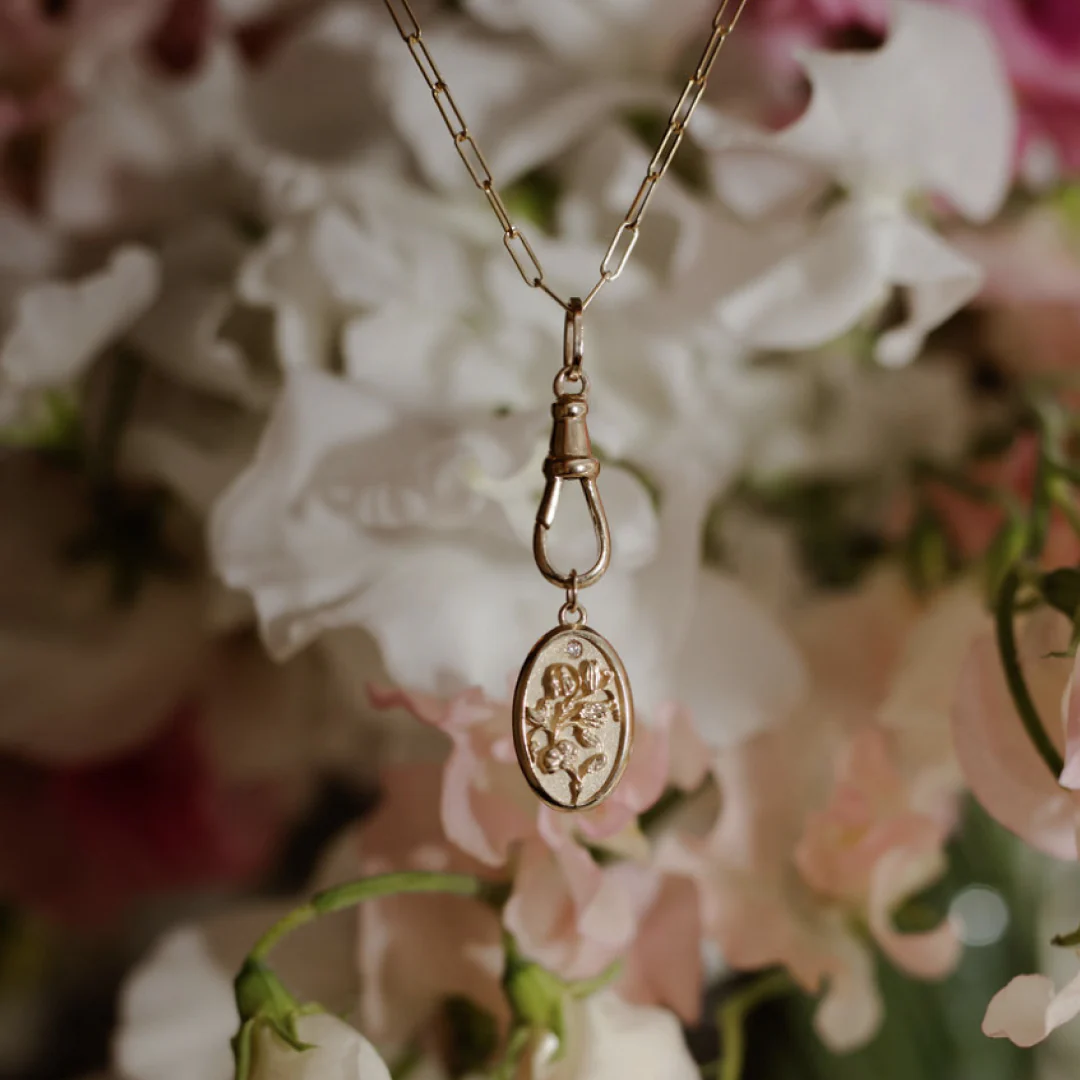 Sweet Pea Flower Charm - Image 3