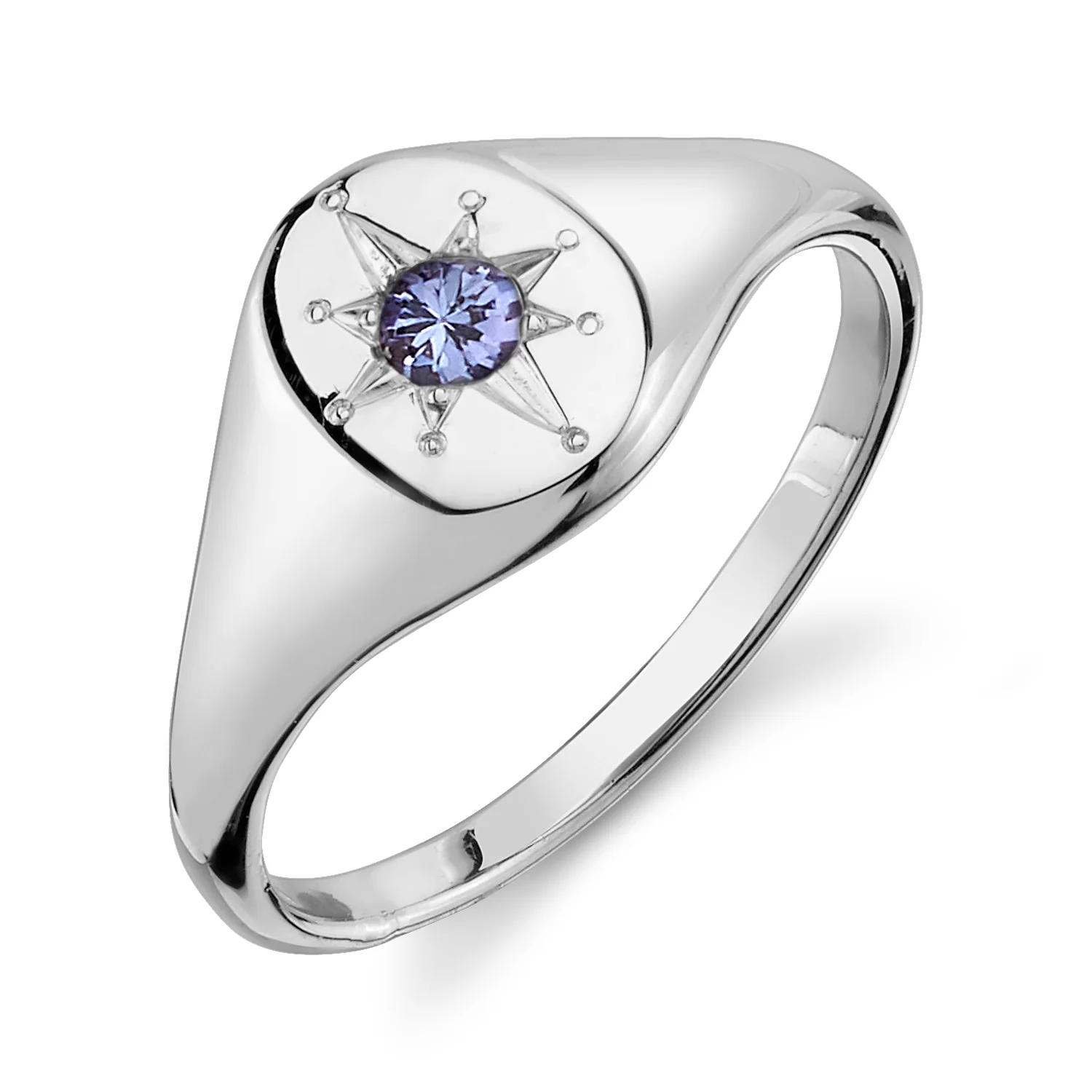 Tanzanite North Star Signet Ring - Image 3