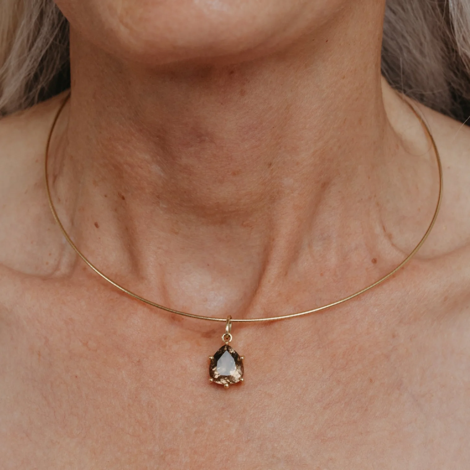 Thin Omega Necklace - Image 5