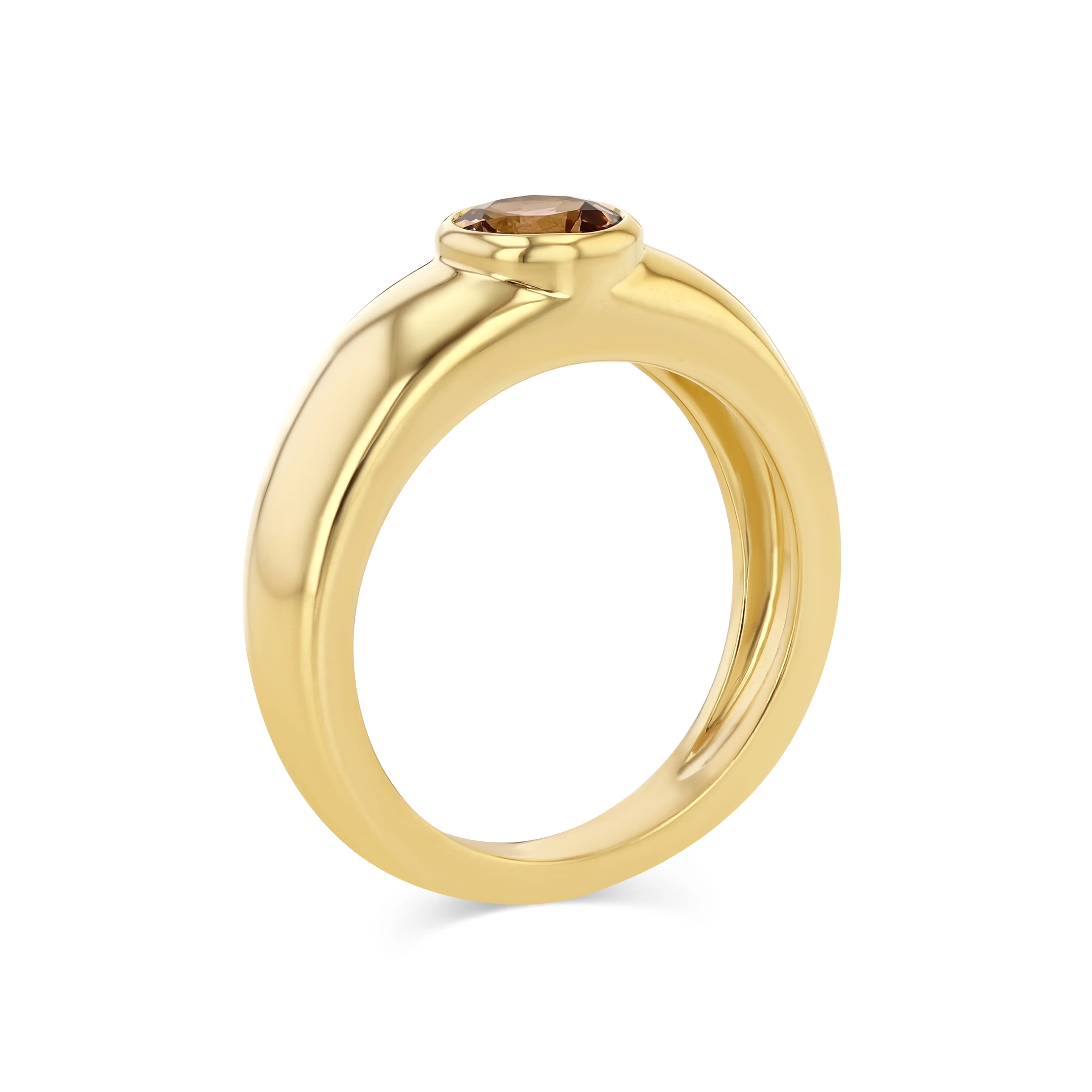 0.37ct Topaz Bezel Set Cloud Ring - Image 3