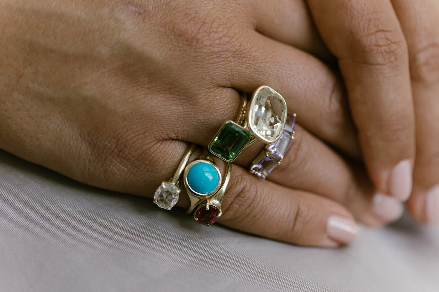 TURQUOISE ADA BIRTHSTONE RING - Image 3