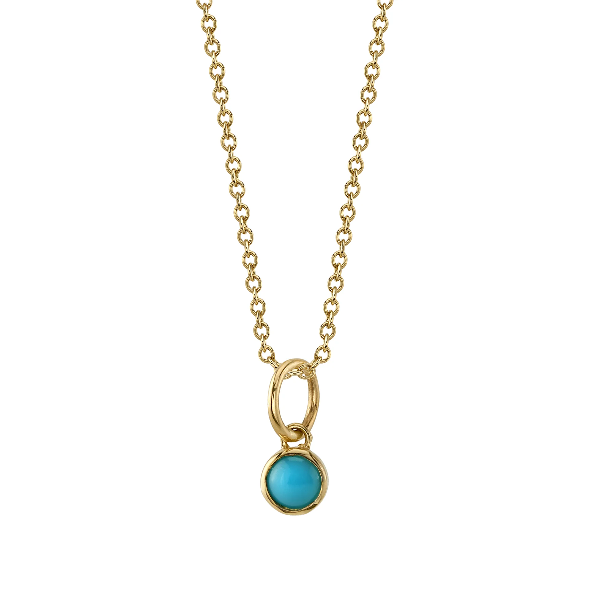 Turquoise Birthstone Charm