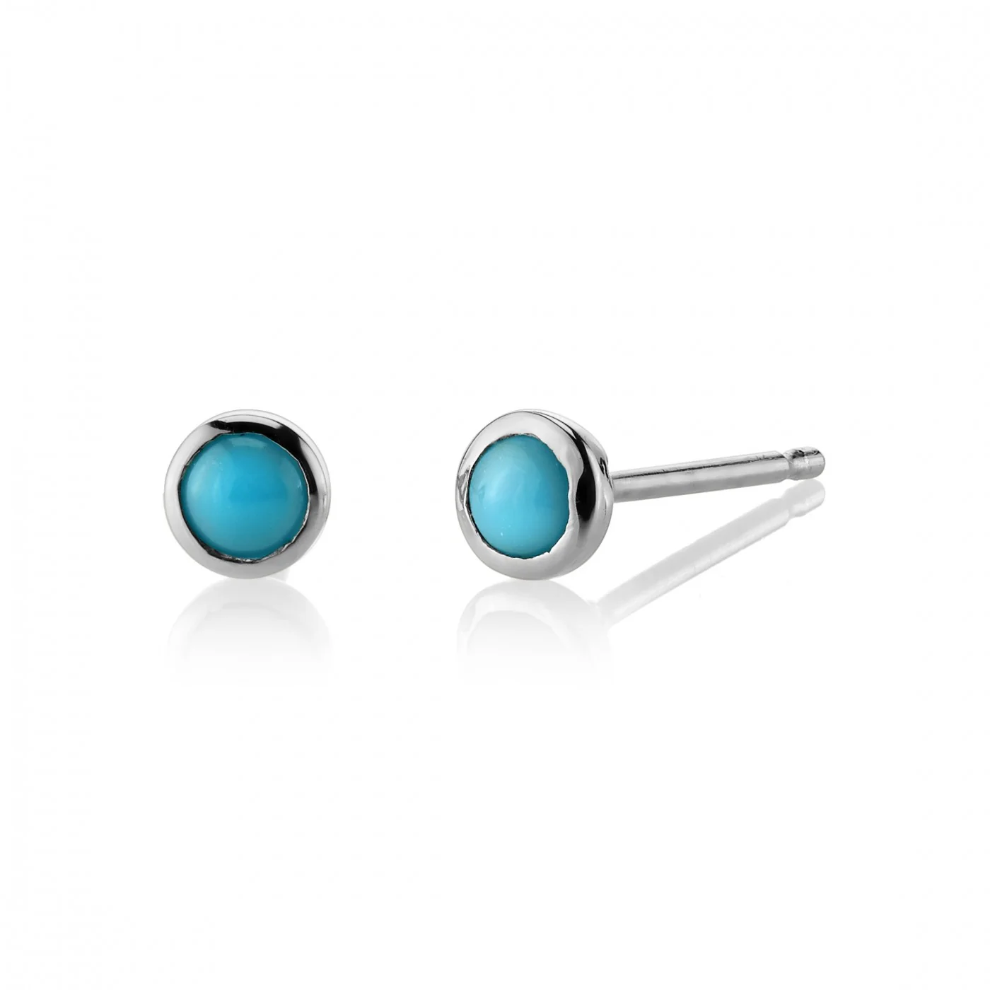 Turquoise Birthstone Earrings - Image 3