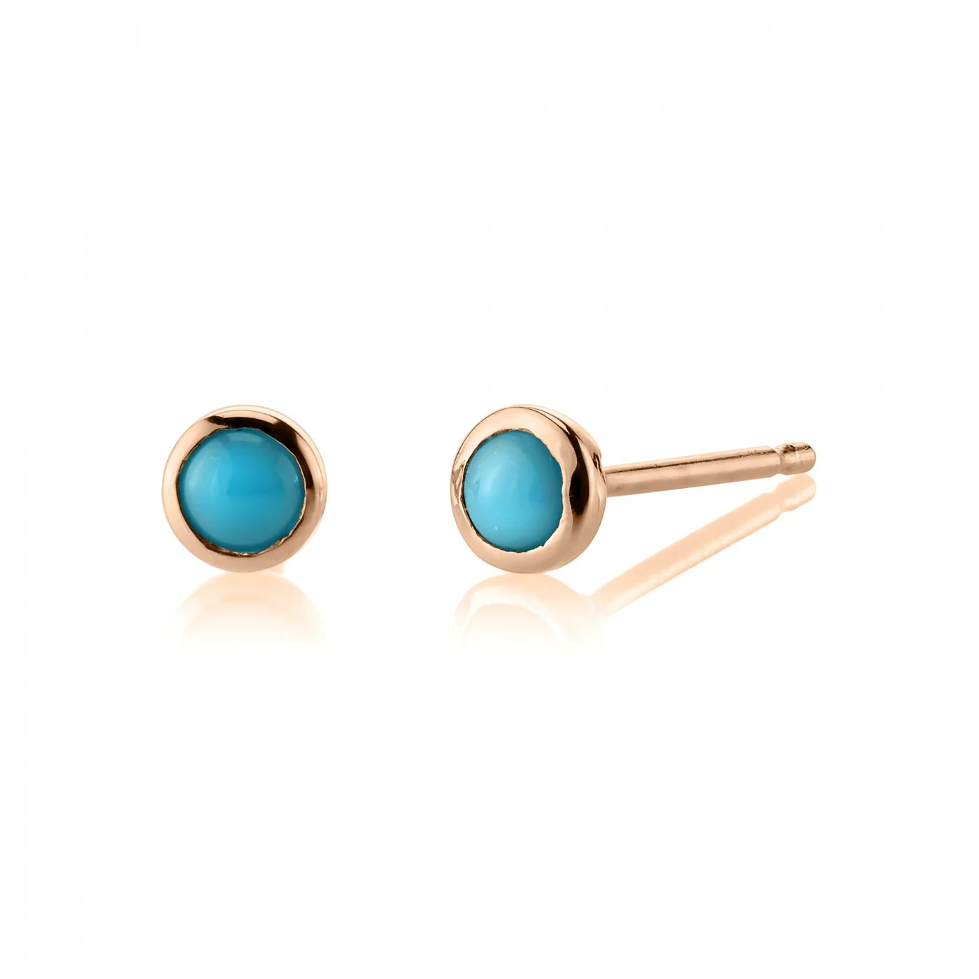 Turquoise Birthstone Earrings - Image 4